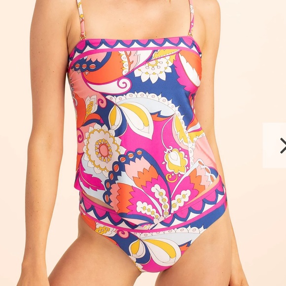 Trina Turk Sevilla Hipster Bikini Bottoms Swim Floral Print NEW - Picture 3 of 4